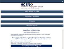 Tablet Screenshot of healthcaretravelers.com